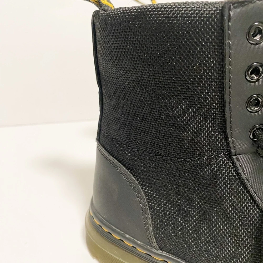 DR MARTENS BLACK COMBS J BLACK LACE UP & ZIPPER ANKLE BOOTS SIZE Little kid 2 - Picture 6 of 11